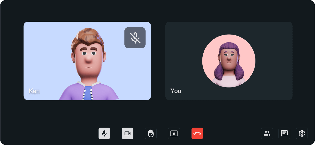 Start a call from Pumble